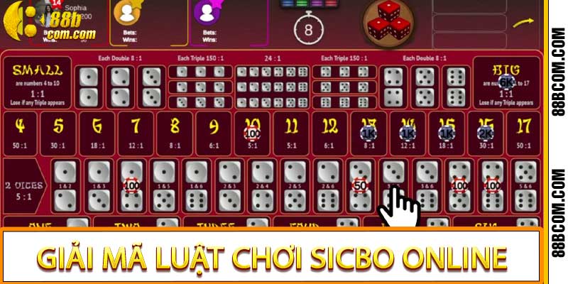 Khám Phá Giải Mã Luật Chơi Sicbo Online Cùng 88B